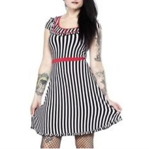 Large Sourpuss sideshow patsy striped dress